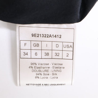 Christian DIOR Black Dot 7e21305a1810 Tulle Long Skirt 34