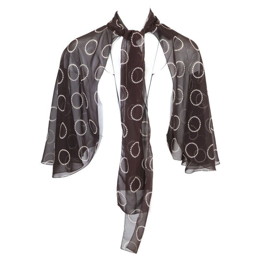 Prada Brown APD1 2023 3877 Shirt With Bow Tie 38