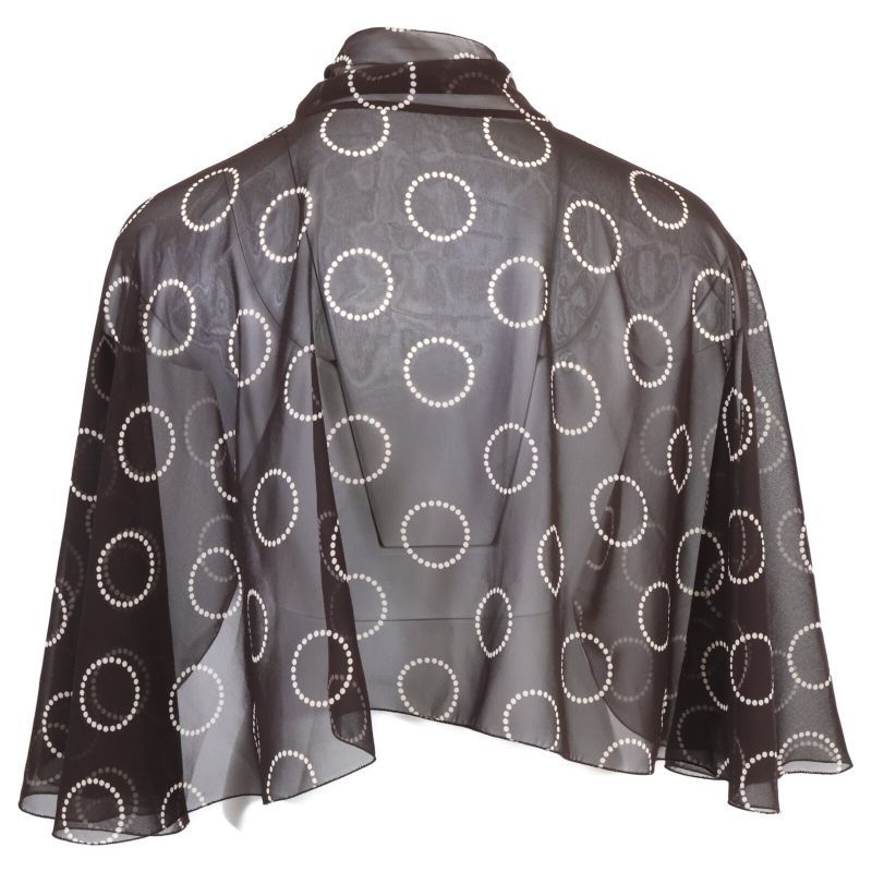 Prada Brown APD1 2023 3877 Shirt With Bow Tie 38