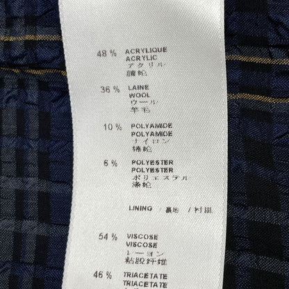 Louis Vuitton Black Rw102a Wrja14w9f Wool Tweed Jacket 36