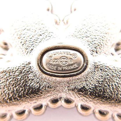 Chanel Brooch Beauty Coco Mark Leather Silver X Black X Clear