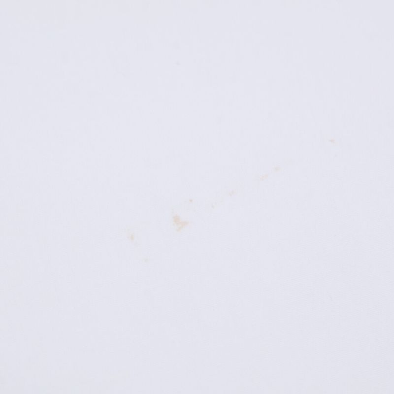 Prada P421e S201 White Cotton Triangle Logo Back Long Oxford Button Down Shirt