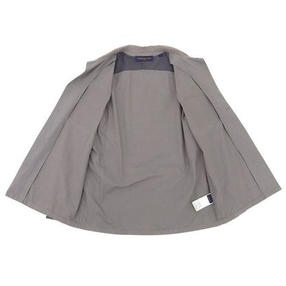 Louis Vuitton Utility Cotton Overshirt Top Men's Gray Multicolor L Rm222m ND2