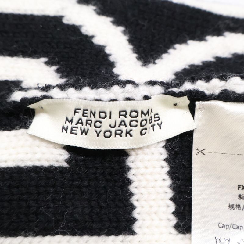 Fendi X MARC Jacobs Marc Jacobs Fxq950 Logo BeanieKnit Hat S/M