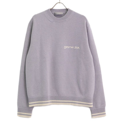 DIOR Gray Wool And Alpaca Knit L