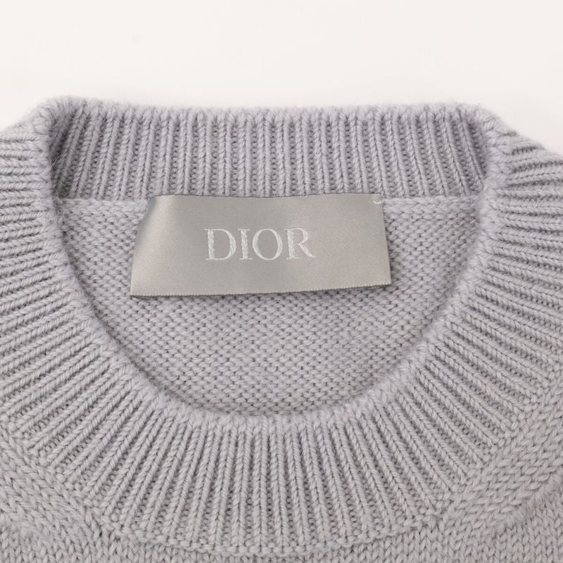 DIOR Gray Wool And Alpaca Knit L