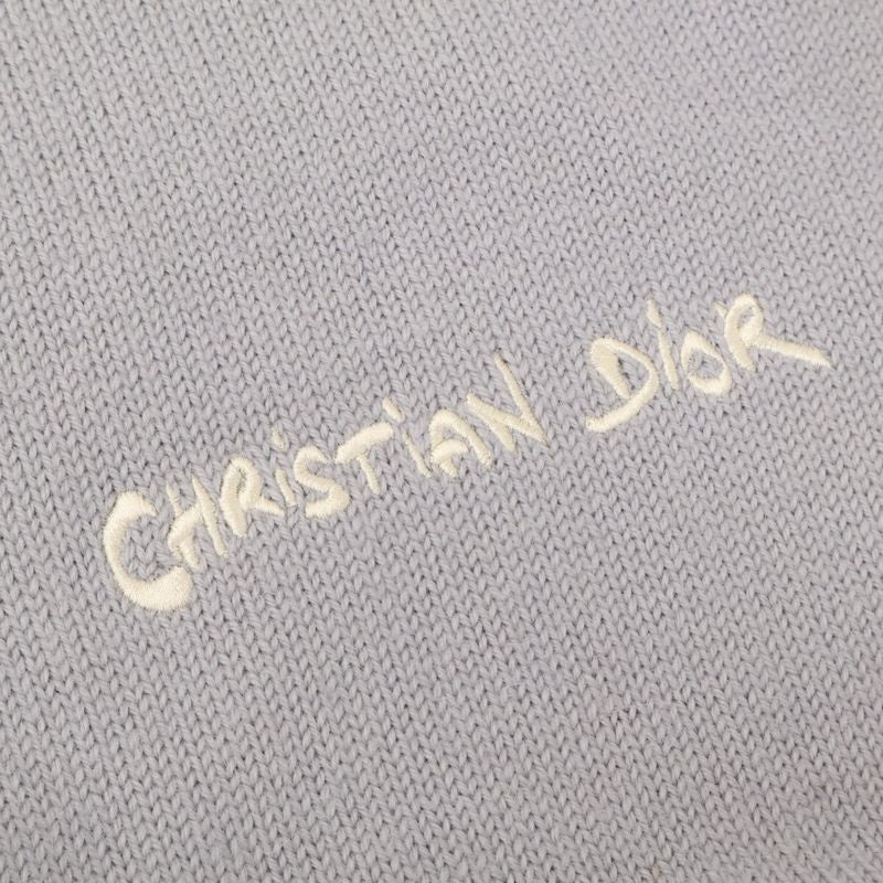 DIOR Gray Wool And Alpaca Knit L