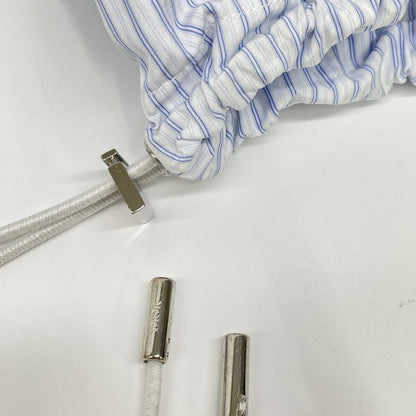 Dior Homme Dior Homme White And Blue Striped Zip-up Blouson 48