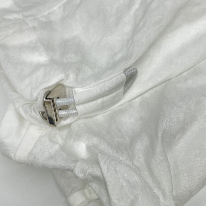 Dior Homme Dior Homme White And Blue Striped Zip-up Blouson 48