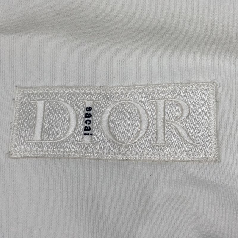 Dior Homme Dior Homme x Sacai White Logo Sweatshirt L