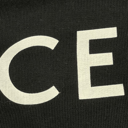 Celine Black Back Logo Sweatshirt Cardigan L
