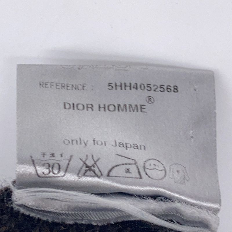Dior Homme Dior Homme 05AW Eddie Period Brown Wool 100 V-neck Knit No