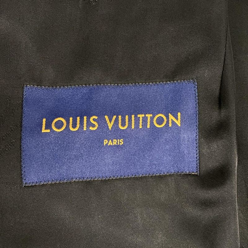 Louis Vuitton P Coat Size 46 L Men's Beautiful Technical Wool Pea Coat Rm212m