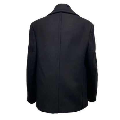 Louis Vuitton P Coat Size 46 L Men's Beautiful Technical Wool Pea Coat Rm212m