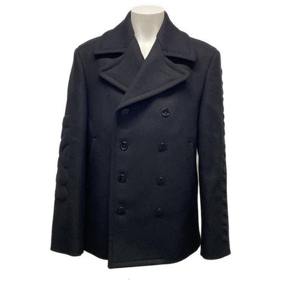 Louis Vuitton P Coat Size 46 L Men's Beautiful Technical Wool Pea Coat Rm212m