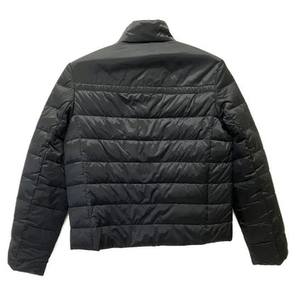 Prada 29b830 Black Triangle Plate Stand Collar Down Jacket 38