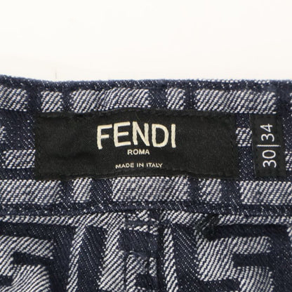 Fendi 22 Flp302 FF Logo Zucca Denim Pants 30