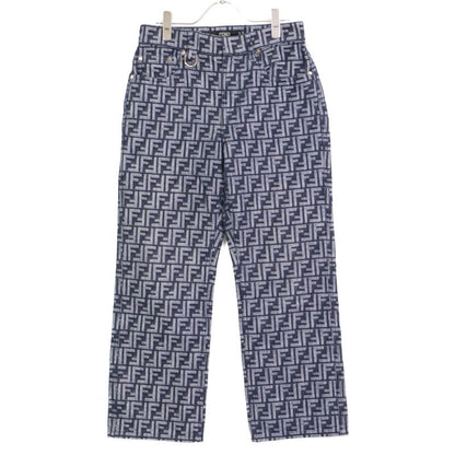 Fendi 22 Flp302 FF Logo Zucca Denim Pants 30