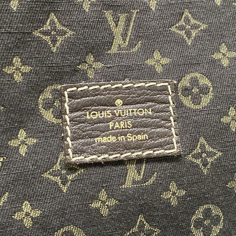 Louis Vuitton Shoulder Bag Monogram Mini Lin Saumur XL M95220 Ebène