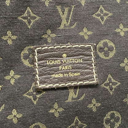 Louis Vuitton Shoulder Bag Monogram Mini Lin Saumur XL M95220 Ebène