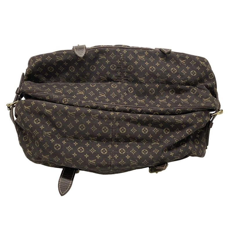 Louis Vuitton Shoulder Bag Monogram Mini Lin Saumur XL M95220 Ebène