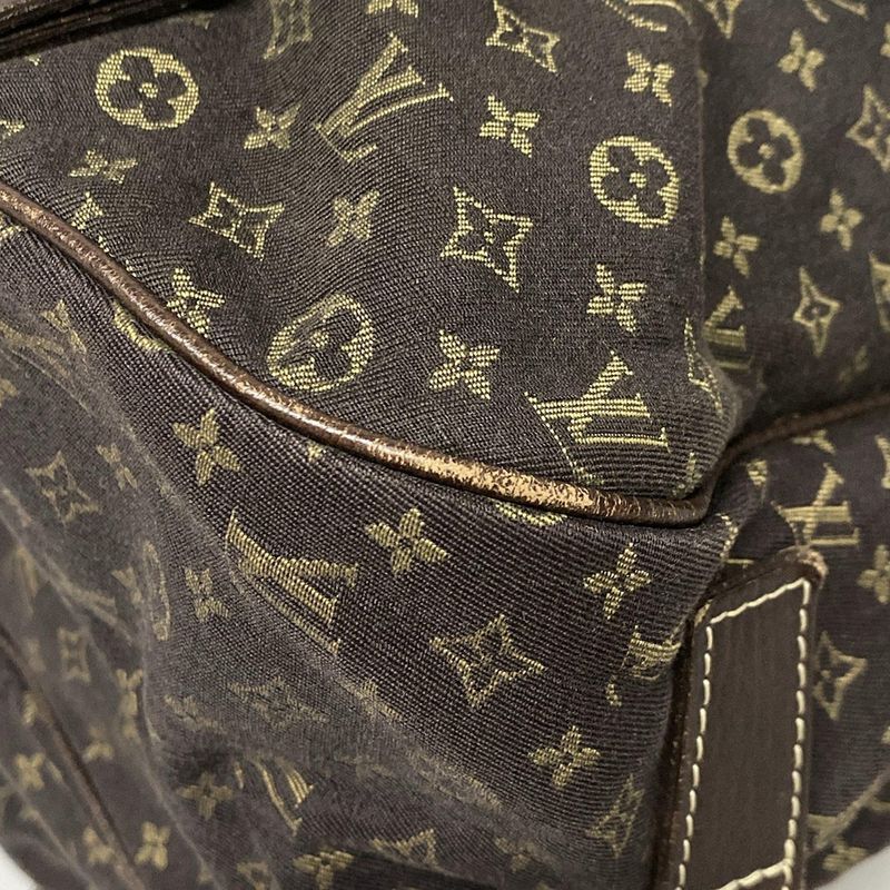 Louis Vuitton Shoulder Bag Monogram Mini Lin Saumur XL M95220 Ebène