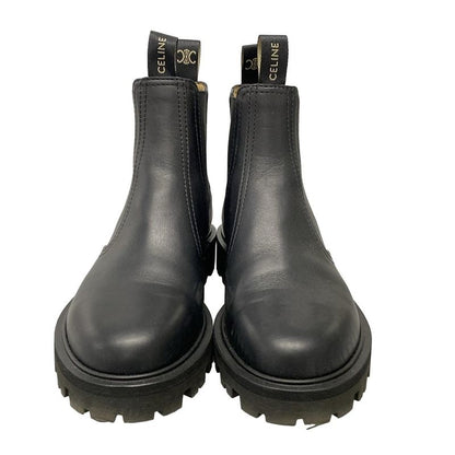Celine Short Boots 36 1/2 Women - Black Side Gore Leather