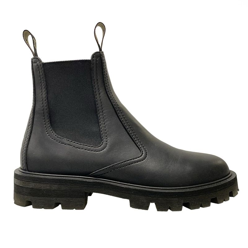 Celine Short Boots 36 1/2 Women - Black Side Gore Leather