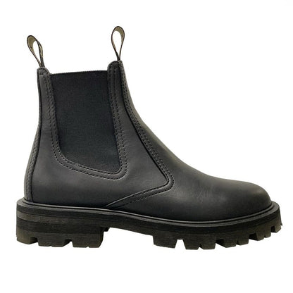Celine Short Boots 36 1/2 Women - Black Side Gore Leather