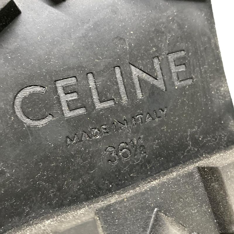 Celine Short Boots 36 1/2 Women - Black Side Gore Leather