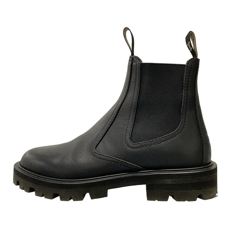 Celine Short Boots 36 1/2 Women - Black Side Gore Leather