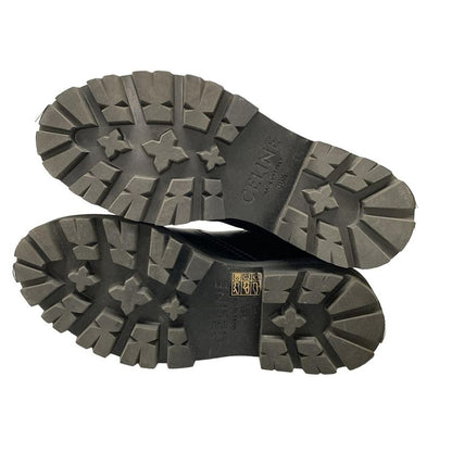 Celine Short Boots 36 1/2 Women - Black Side Gore Leather