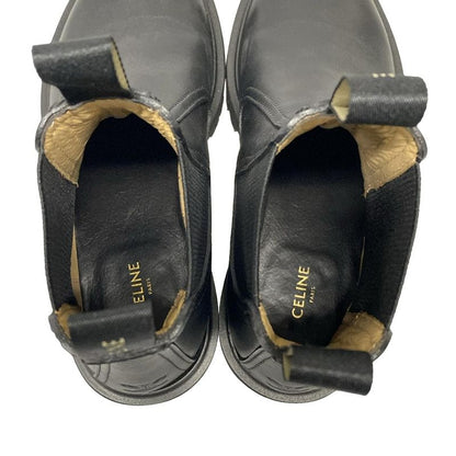 Celine Short Boots 36 1/2 Women - Black Side Gore Leather