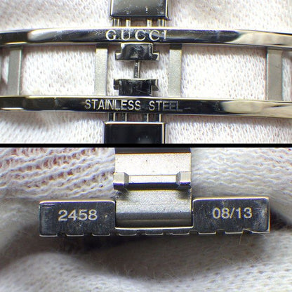 Gucci Watch G Metro 8600m Rectangular Black Dial Date Chronograph Small Second