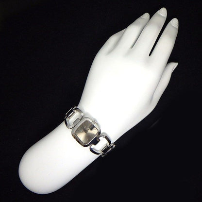 Gucci Watch G Collection 125.5 Ya125507 Square Sunray Brown Dial SS Quartz