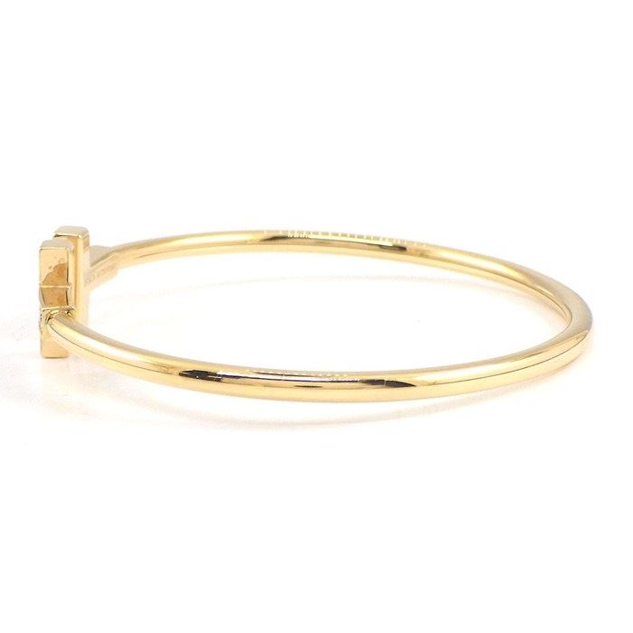 Tiffany & Co Tiffany & Co Bangle T-Wire 60010767 Diamond 0.24ct 18k Pink Gold #m