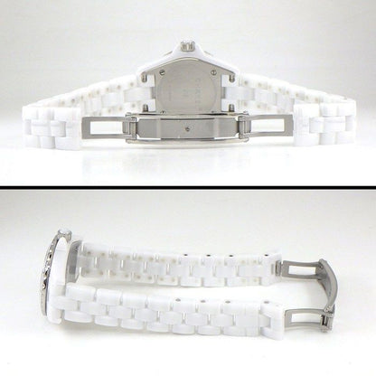 Chanel Watch J12 H2570 8 Points Diamond Index White Shell Dial SS White Ceramic