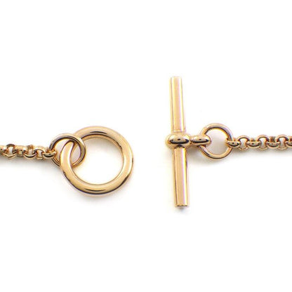 Hermes Bracelet Exlibris PM H120441b 00st 3 Motifs Toggle Clasp 1 Point Diamond