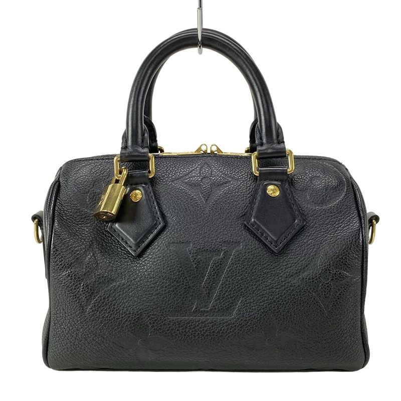 Louis Vuitton Monogram Empreinte Speedy Bandoliere 20 M58953 Noir Black Leather