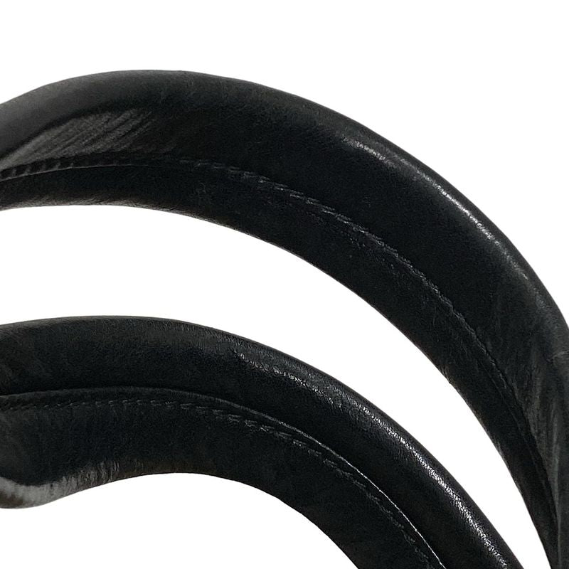 Chanel Paris Biarritz Tote PM A46100 Black Silver Hardware Leather