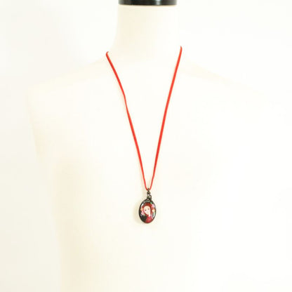 DIOR Oval Top CD End Charm Velvet Cord