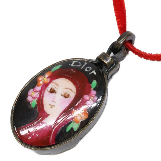 DIOR Oval Top CD End Charm Velvet Cord