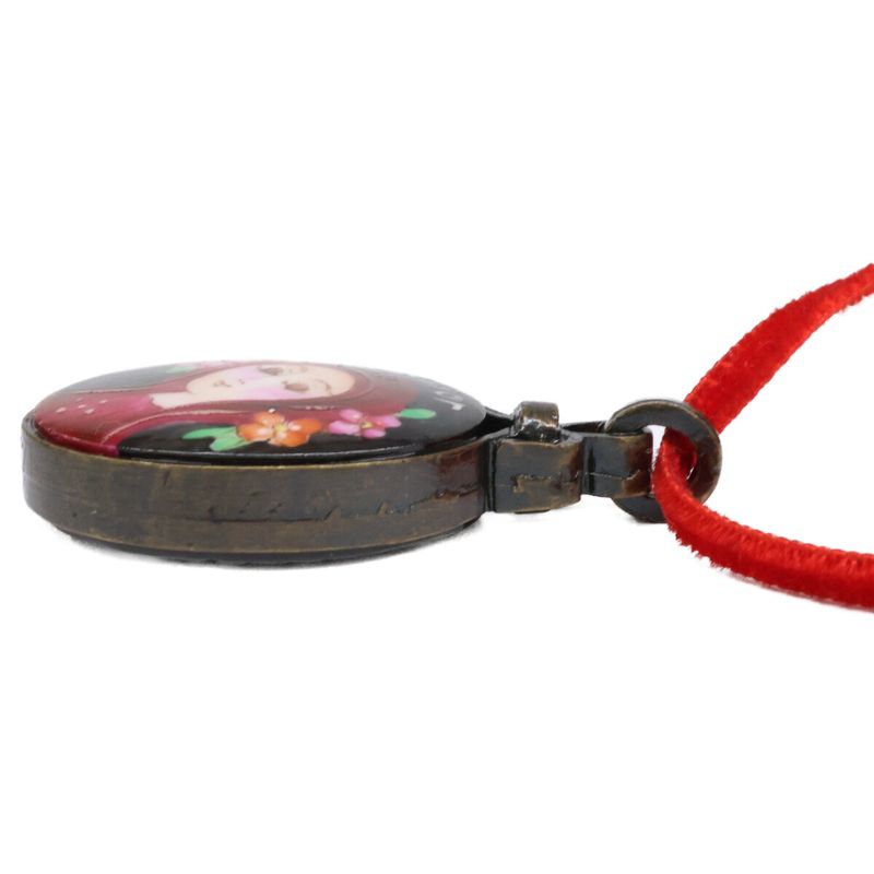 DIOR Oval Top CD End Charm Velvet Cord