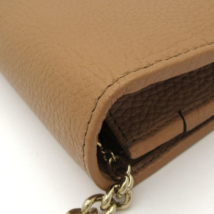 Gucci Wallet Beautiful Soho/interlocking G 598211 Beige Leather