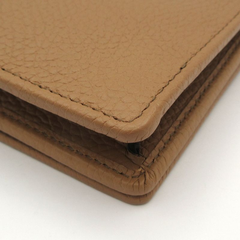 Gucci Wallet Beautiful Soho/interlocking G 598211 Beige Leather