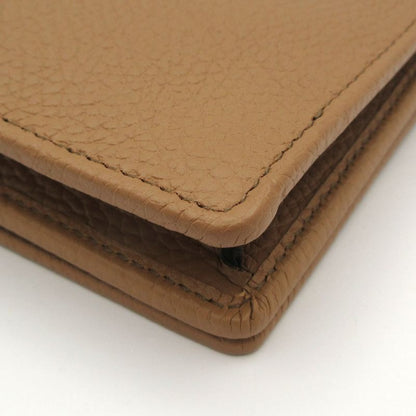 Gucci Wallet Beautiful Soho/interlocking G 598211 Beige Leather