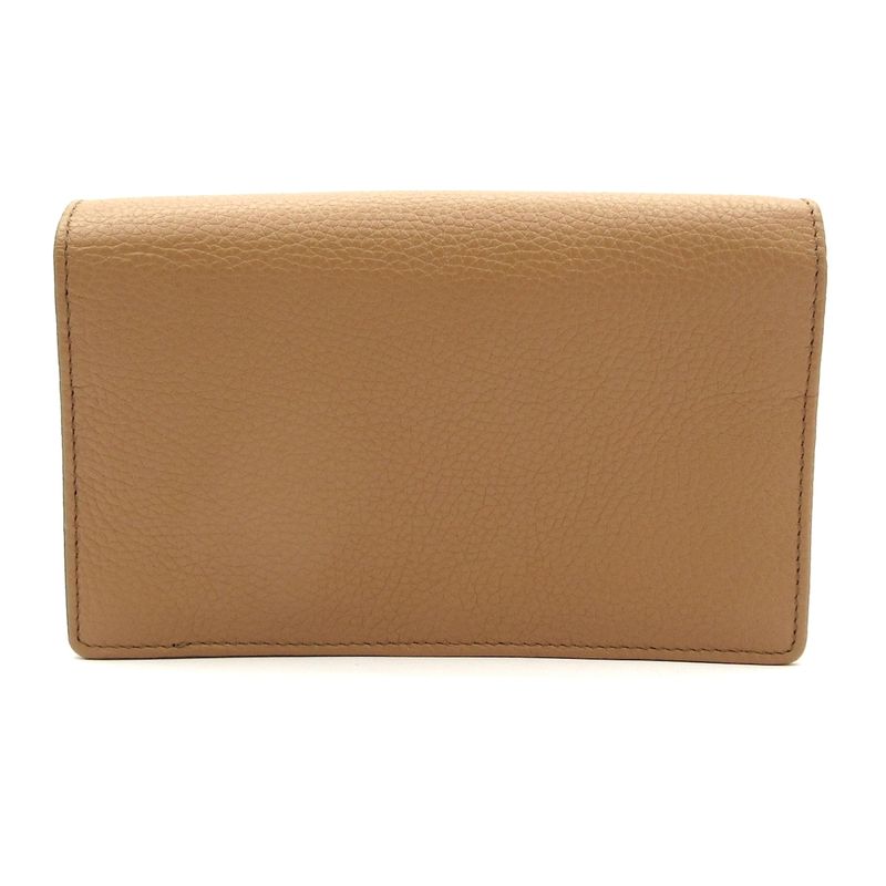 Gucci Wallet Beautiful Soho/interlocking G 598211 Beige Leather