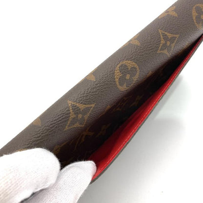 Louis Vuitton Portefeuille Sarah Long Wallet Monogram Canvas M62236 Brown Ca0159