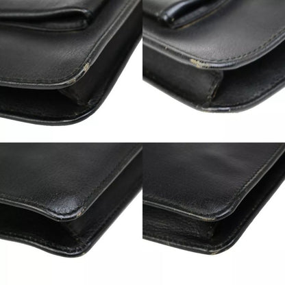 Gucci Business Bag Clutch Bag Second Bag Black Leather 02bs048