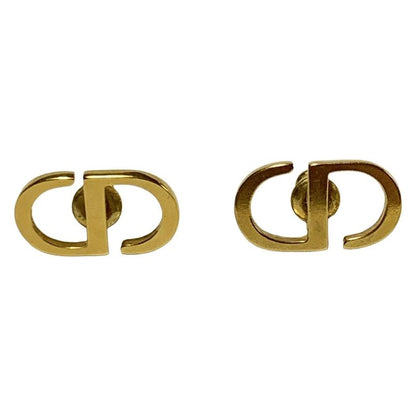 Dior/christian Dior Earrings - Gold CD Motif